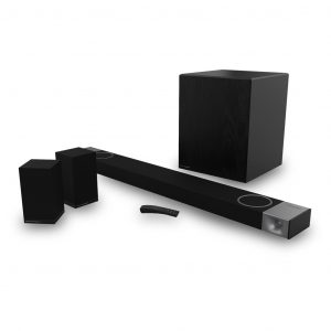 Klipsch Cinema 1200 Dolby Atmos 5.1.4 Sound Bar + Surround Sound System studio shot