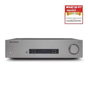 A cover photo showing the Cambridge Audio CXA81 Integrates Stereo Amplifier winning the What Hifi? Product of the Year 2022 for Stereo Amplifiers category