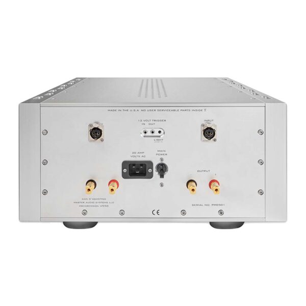 Dan D'Agostino Progression S350 Stereo Amplifier rear view