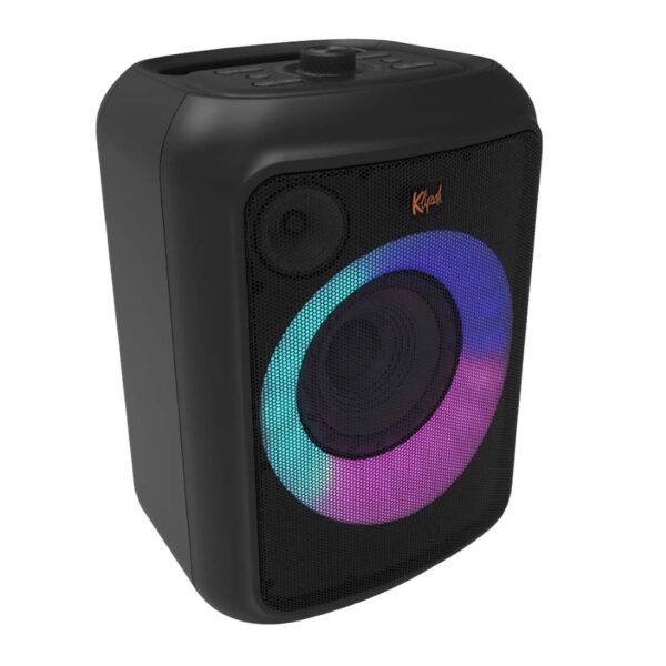 Klipsch GIG XL Party Speaker side view with RGB lights